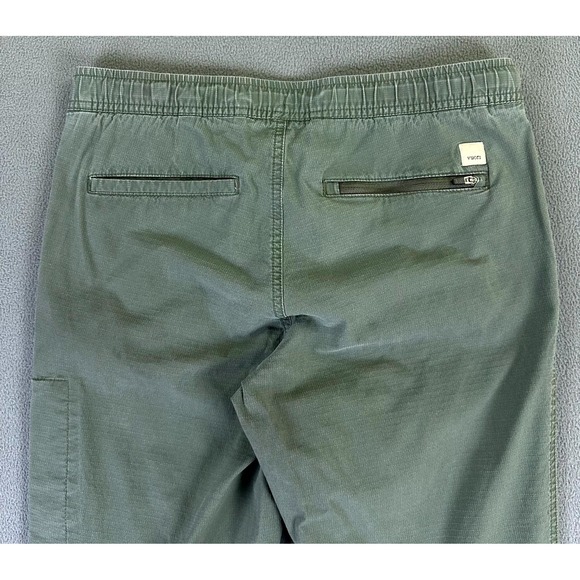 Vuori Pants Womens Medium Army Green DuraTerra Ripstop Organic Cotton Crop - Picture 4 of 8